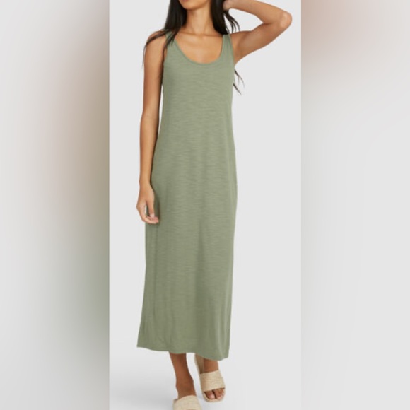 Roots Dresses & Skirts - Roots Maxi Tank Dress, Cotton, Sage, XS